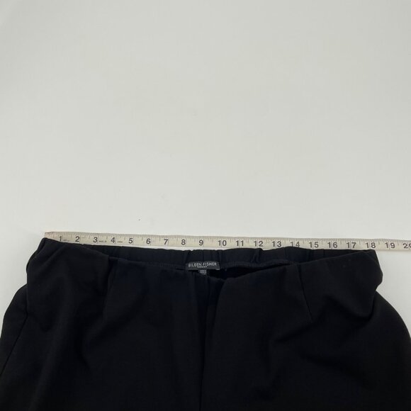 Eileen Fisher Black Pull On Elastic Waist Casual Pants Womens Size 2X Comfort - Picture 7 of 9